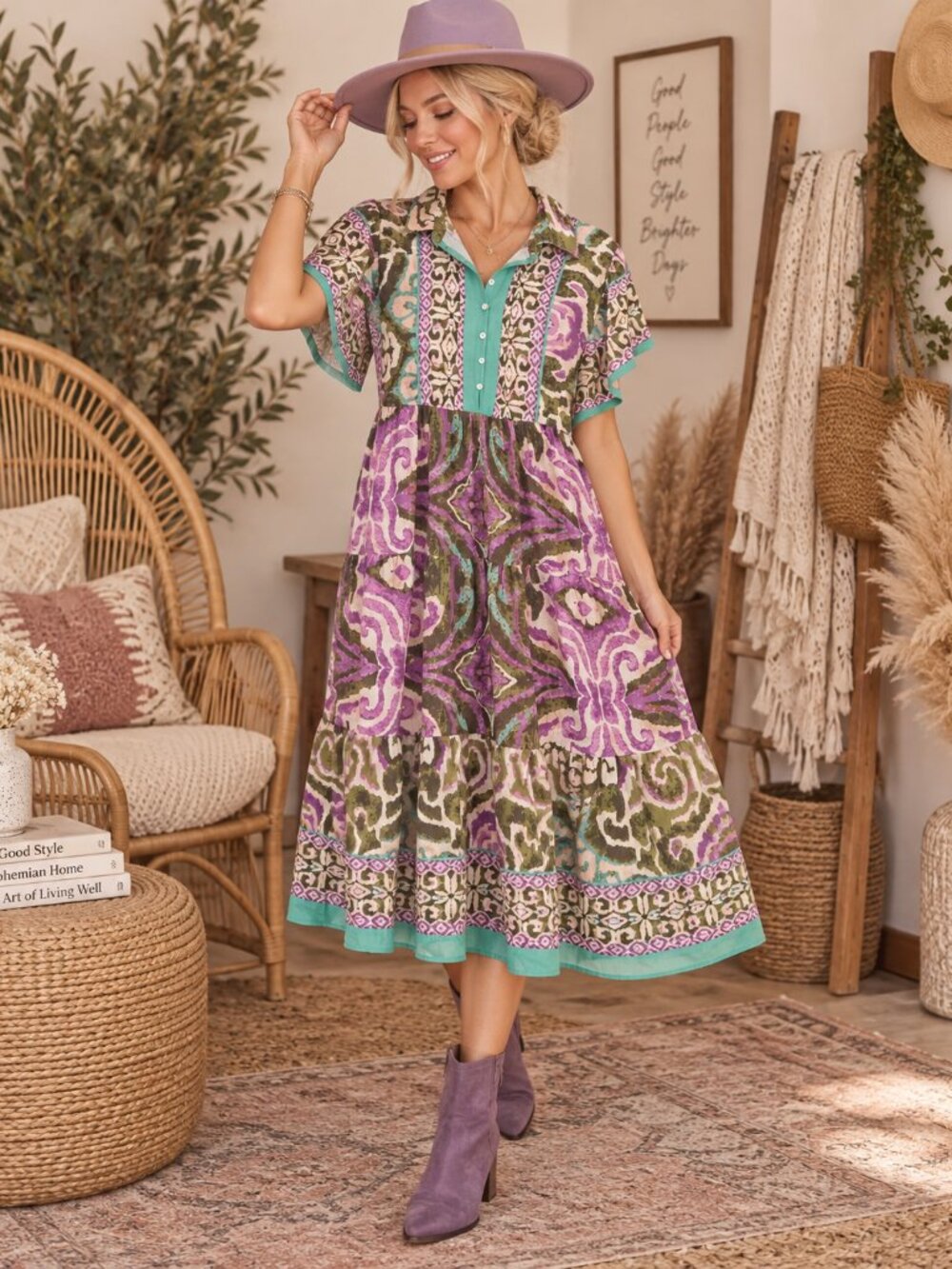 Umgee size large beautiful dress new with tags